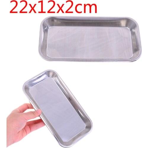 1pcs Stainless Steel Surgical Dental Dish Environmental Convenient Useful Popular Tray Lab Instrument Tools Storage