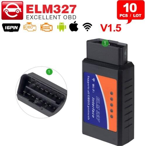 10pcs/lot V1.5 Super MINI Bluetooth ELM327 V1.5 OBD2 ELM 327 Bluetooth With Android Torque OBD Car Code Scanner