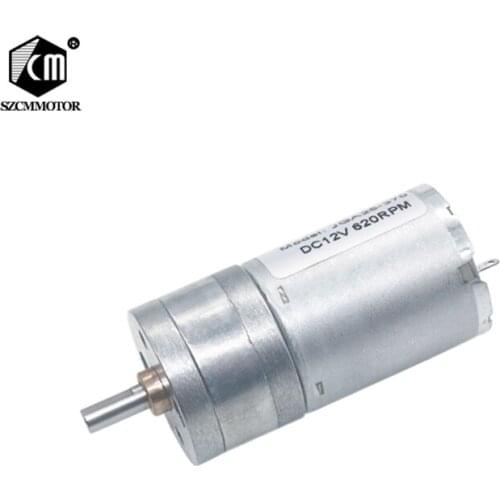10pcs Sale Micro Tubular Gear Motors 25mm Diameter Gearbox 6v 12v 24v Geared Motor Mini Decelerating Gearmotors JGA25-370