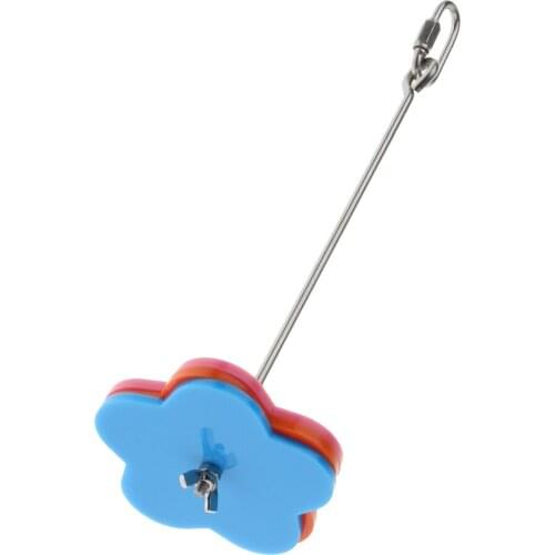 1x Stainless Steel Bird Parrot Cage Skewer Food Meat Stick Spear Fruit Holder Toy