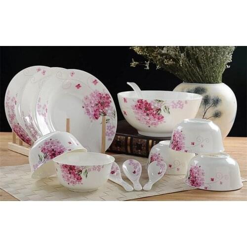 30pcs/lot, floral fine bone china dinnerware set, ceramic food storage food container, porcelain japanese sushi dishes, cooking