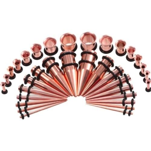 36PCS/Lot Hot Sale Stainless Steel Ear Expansion Fashion Ear Plug Tunnel Multicolor Spiral Ear Stretcher Body Piercing Jewelry