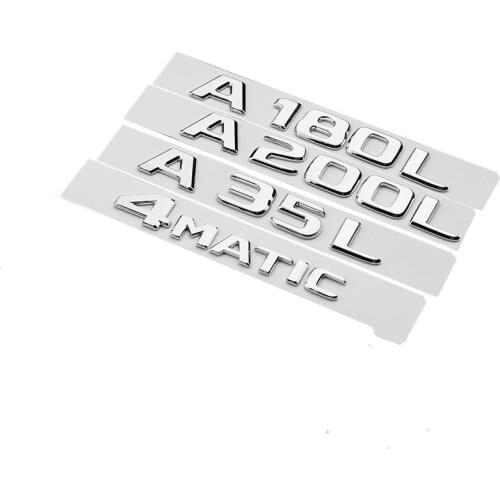 3D Plastic for Mercedes Benz W176 W177 A35 A45 A200 A220 A250 AMG 4MATIC V8 BITURBO 4MATIA Trunk Rear Emblems Badges Emblem