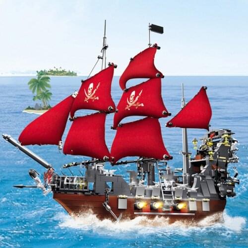 Diamond Caribbean pirate Titanic ship boat model mini micro Blocks Building Bricks Christmas gift sets black pearl