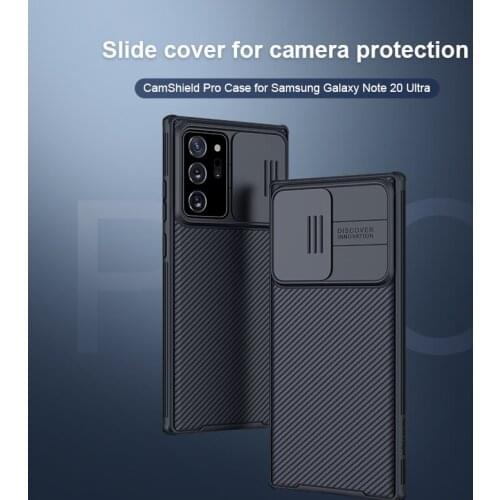 NILLKIN Camera Protection Slide Cover Back Shell PC+TPU CamShield Pro Case Matte For Samsung Galaxy Note 20 Ultra 2020 Phones