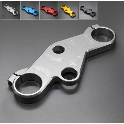 CNC Motorcycle Front Triple Tree Upper Top Clamp For Suzuki GSXR GSX-R 600 750 1000 Aluminum Lowering Topper Clamps