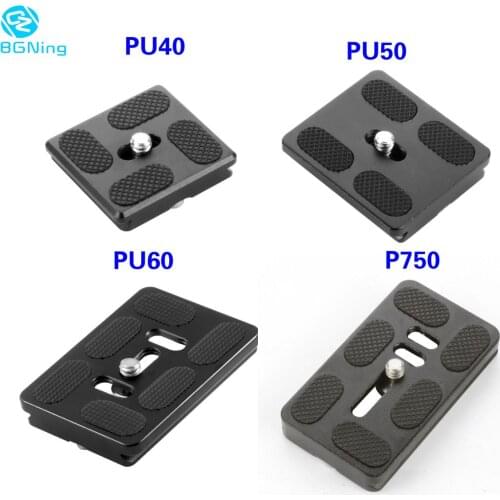 Mini Quick Release Plate Anti-drop Buckle Ultra Thin PU40 PU50 PU60 PU70 For Arca Swiss Canon Nikon DSL Tripod Monopod BallHead