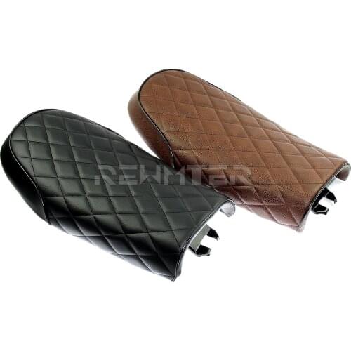 Motorcycle Black Brown Hump Universal Seat Cafe Racer Vintage Saddle For Honda CB 125 Yamaha