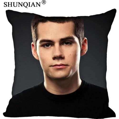 Custom Pillowcase Dylan O'Brien Square Zipper Pillow Cover 35X35,45X45,60X60cm(Two Sides) Print Your Pictures Pillow Cases