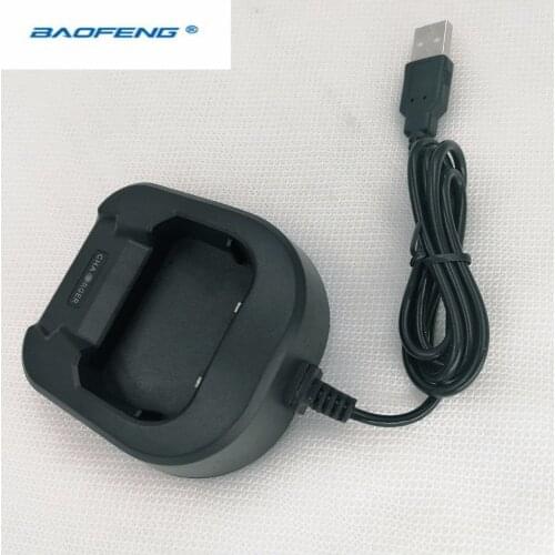 Portable walkie talkie dock charge Original baofeng battery USB charger for uv-82 uv 82 ham two way radio accessories