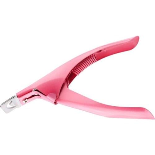 Professional Nail Art Clipper Special type U word False Tips Edge Cutters Manicure Colorful Stainless Steel Nail Art Tools