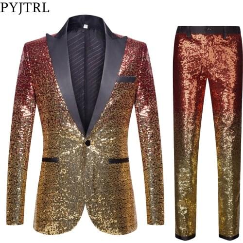 Мужские костюмы PYJTRL China At AliExpress