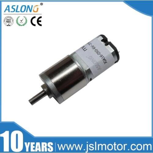 ASLONG JGA16-030 Reduction Motor 15-600rpm Low Noise Gearbox Electric Motor Robot High Torque Low Speed Motor 6v Gear Motor