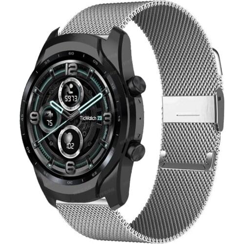 18MM 20MM 22MM Strap For Ticwatch Pro 2020/Pro 3 GPS/E2/S2 Smart Watch Band Silicone Straps For TicWatch E Tic Watch 2 C2 Correa