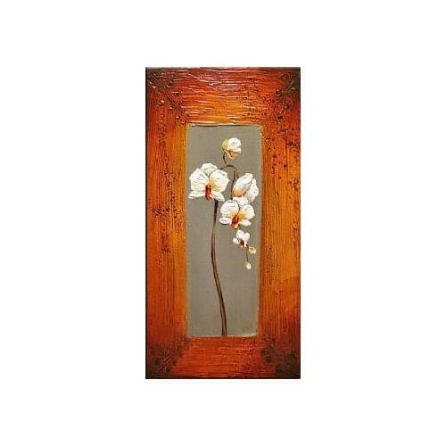Hand Painted Oil Painting The Heart Of Orchid-Floral Oil Painting Wall Art-Modern Oil Painting On Canvas Art Wall Decor