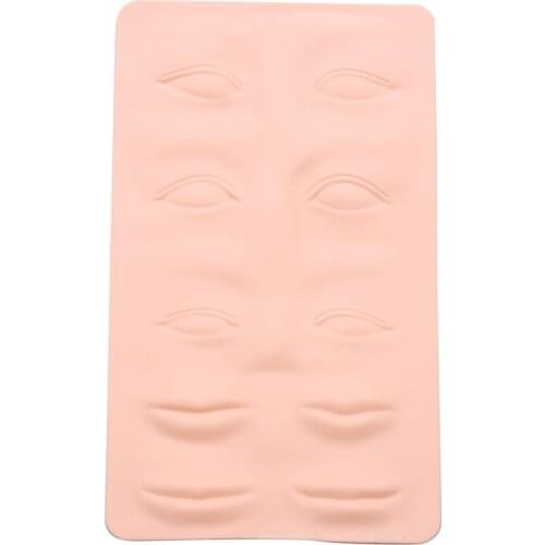 Silica Gel 3D Practice Skin Eye Lips Cosmetics Fake Skin Eyebrow Tattoo Practice Skin Accessories Beginners