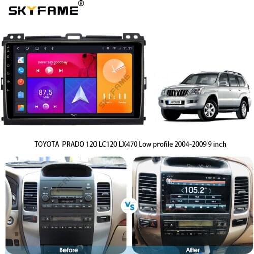 SKYFAME Android Car Navigation Radio Multimedia Player For TOYOTA Land Cruiser Prado 120 LC120 2004-2009 Auto stereo GPS system