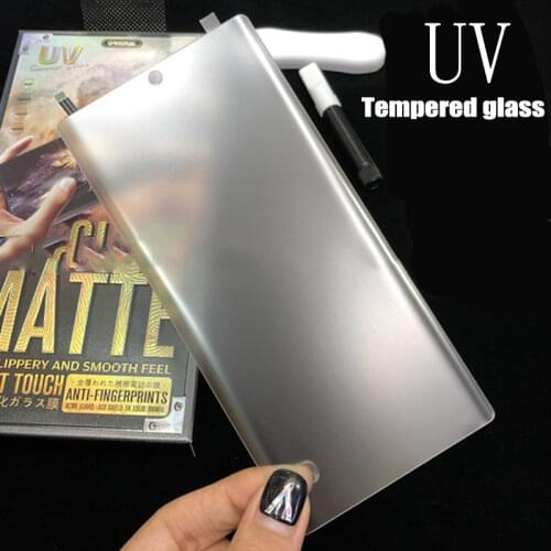 UV Liquid Full Glue Matte 9H Tempered Glass For OnePlus 7 Pro 7T 8 Pro 1+7pro Frosted Screen Protector Film Anti No Fingerprint