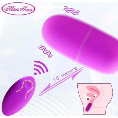 Man Nuo 20 Speed Bullet Vibrator Remote Control Vibrating Egg Clitoris Stimulator Powerful G-Spot Massager Sex Toys for Women