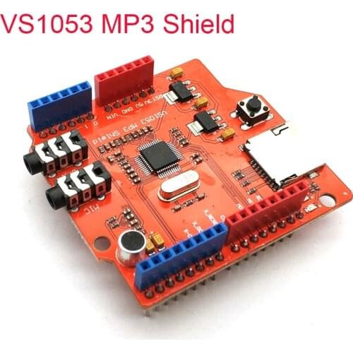 VS1053 VS1053B Stereo Audio MP3 Player Shield Record Decode Development Board Module With TF Card Slot For UNO R3 One