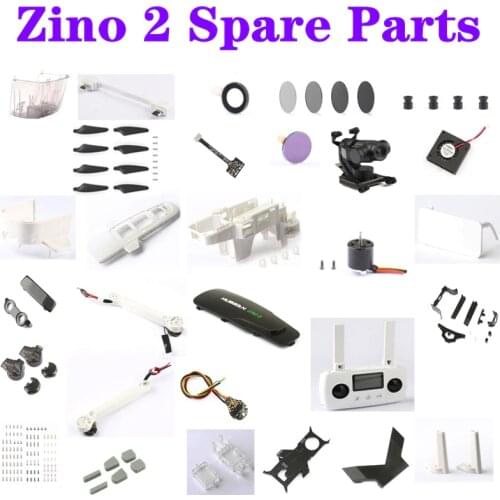 Hubsan ZINO2 ZINO 2 RC drone Spare Parts motor arm blade ESC shell foot Flat Cable Remote control Charging line