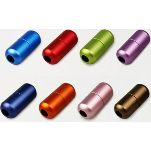 1Pair Colorful Metal Buckle Lock Quick Tieless Lace Capsules Shoelace Buckle Lazy Shoe Laces Buckle Aluminum No Need Tie Buckle