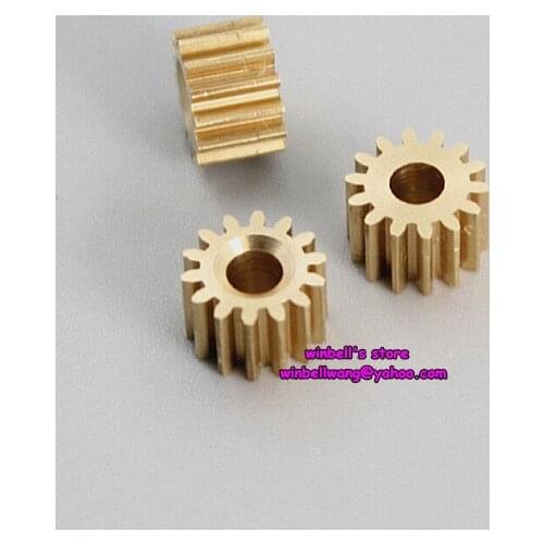 10PCS! 0.5modulus 14teeth copper gears for diameter 3.17MM shaft