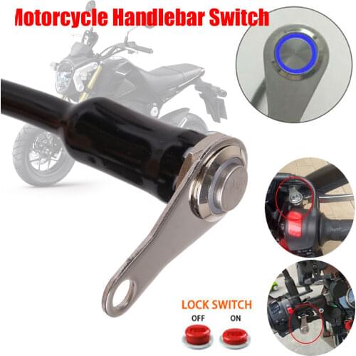 12V LED Waterproof Motorcycle Handlebar Switch Reset Manual Return Button Engine ON-OFF FAST SHIPPING DROPSHIPPING