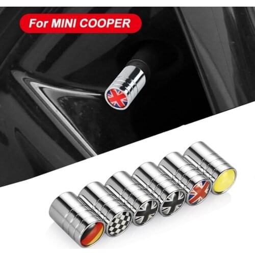 4PCS Auto Car Wheel Tire Rim Parts Valve Stem Screw Cap For Mini Cooper R55 R60 R61 F54 F55 F60 Countryman Clubman Accessories