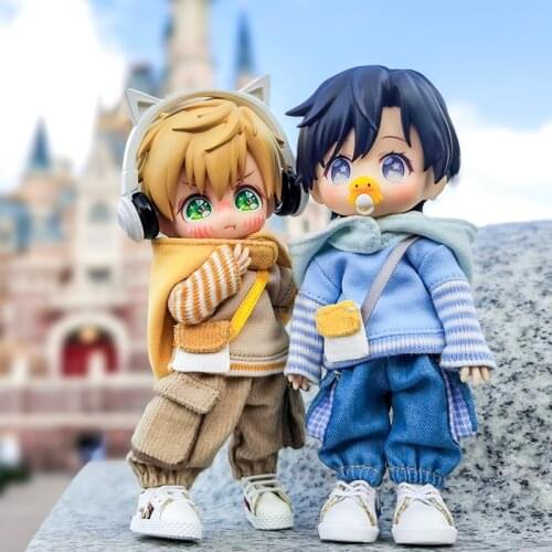 Obitsu 11 clothes BJD Doll Clothes Accessories Fashion Sweater Hat Trousers for ob11,YMY,DDF,gsc,body9 1/12