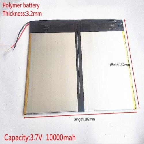 Free shipping Tablet PC talk9x u65gt,battery 3.2*132*182 3.7V 10000 mah Li - ion battery 'for 32132182