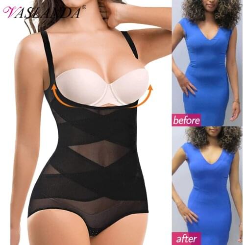 Women Shapewear Firm Tummy Control Bodysuit Waist Trainer Bodybriefer Corrective Full Body Shaper Weight Loss Slimming Underwear