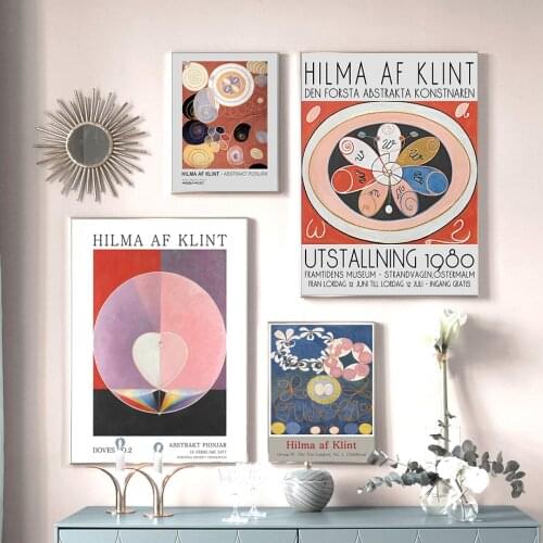 Hilma af Klint exhibition poster, af Klint print, Abstract art print, Swedish art, Scandinavian poster, Hilma af Klint,an poster