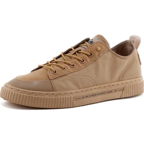 TaoBo Autumn New Shoes Casual Canvas Shoes Male Korean Version of Low-top Breathable Student Board Shoes Tamaris Sneaker Gelb