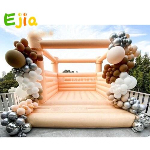 DIY Commercial / Residential Custom Inflatable Bouncer Jumping Bouncy Castle House Tent With Air Blower For Party Wedding Event