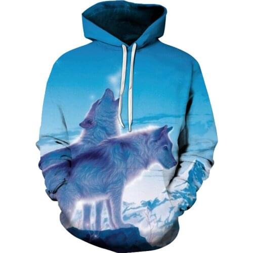 2019 new 3D cartoon print casual hoodie street mens and womens jerseys thin long-sleeved womens hoodies