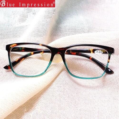 NEW ARRIVAL Blue light readers Stylish Rectangular Reading glasses Men Women Spring hinge glasses oculos de leitura diopter 1.0