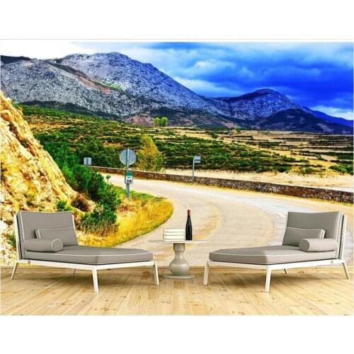Custom photo 3d wallpaper HD high-speed mountain landscape living room home decor 3d wall murals wallpaper for walls 3 d