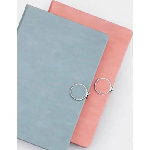 、Simple Solid Color Book Hand Ledger Learning Notebook Pink Blue Business Notepad Learning Stationery Diar
