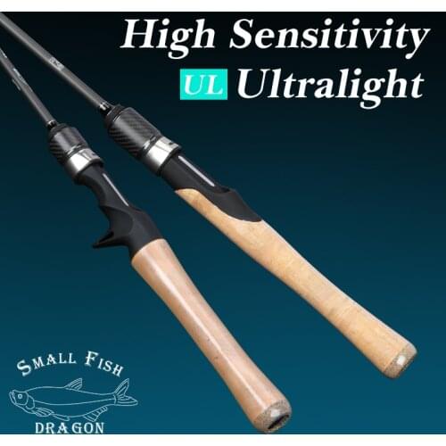 TSURINOYA Fishing Rod DRAGON BAIT FINESSE TROUT Casting Spinning Lure Rods 1.52/1.82m 2 Section Carbon Fibe UL Ultralight rod