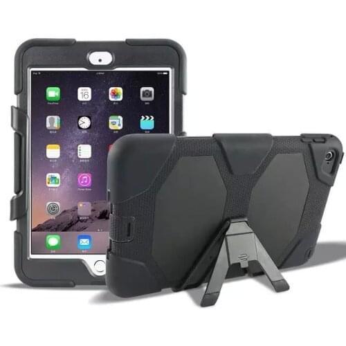 Military Stand Clip Case for iPad Mini 1/2/3 ,Defender Shock Drop Proof Anti-dust Armor Case Cover for iPad mini 5 2019 Tablet