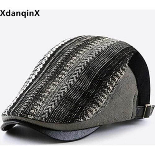 XdanqinX Retro Personality Mens Berets Washed Cotton Casual Sports Caps Snapback Cap Adjustable Size Womens Hat Couple Hats