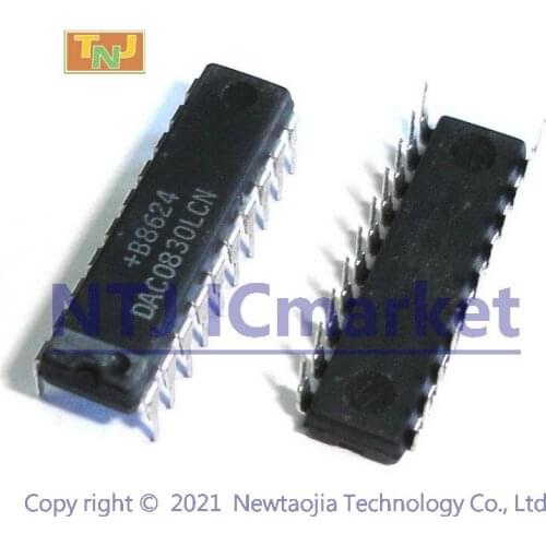 2 PCS DAC0830LCN DIP-20 DAC0830 DAC0830/DAC0832 8-Bit μP Compatible IC CHIP