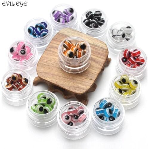 EVIL EYE 2017 fashion Ethnic Style Lucky Beads 20pc/lot Evil Eye Colorful Beads Perforated Beads Jewelry Accessories wholesale