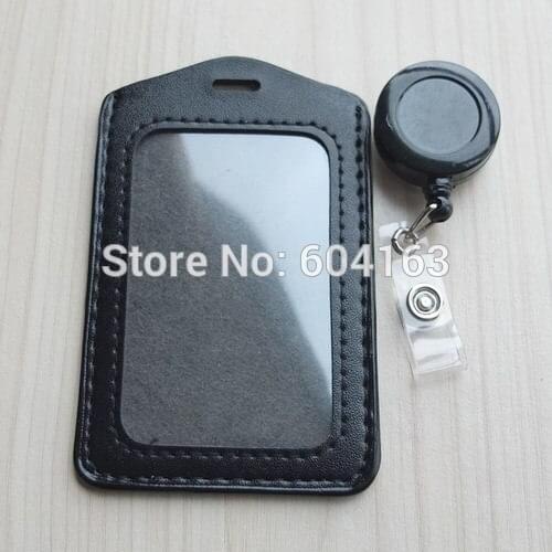 3 PCS card holder and 3 PCS Reel for ID Strap lanyard Badge Retractable VL