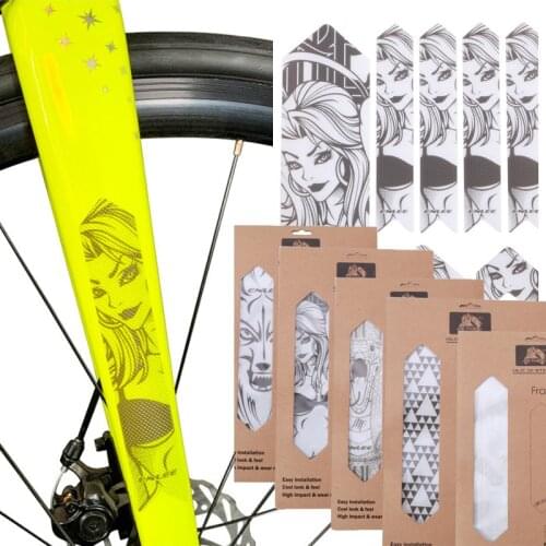 3D Bike Stickers MTB Bicycle Frame Sticker Paster Scratch-Resistant Protect Bike Cover Anti-Skid Removable Bicycle Accessories