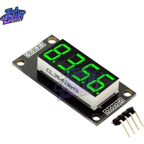 Green Color TM1637 4-Digit LED 0.36" 0.36Iinch 7 Segments Display Tube Clock Double Dots Module LED Display Module For Arduino