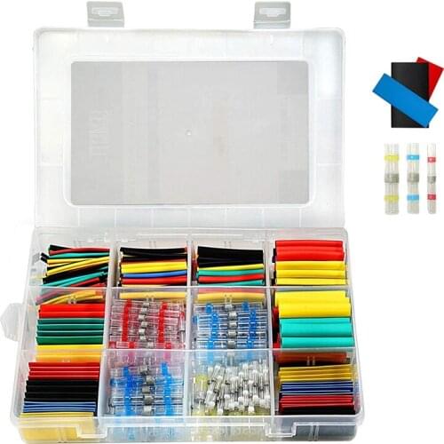 448Pcs Solder Seal Wire Connectors Waterproof & Heat Shrink Tubing Butt Connectors And Shrink Tubes All In One Electrical,Boat A