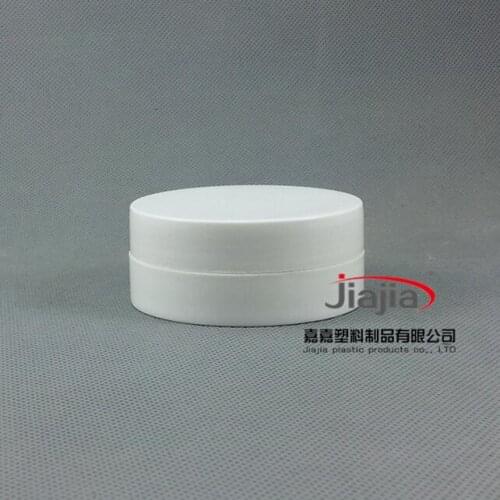 Free shipping: 50g Empty white Cream Jar Face Care Foundation Container Makeup Packaging PET Pot Ointment Case