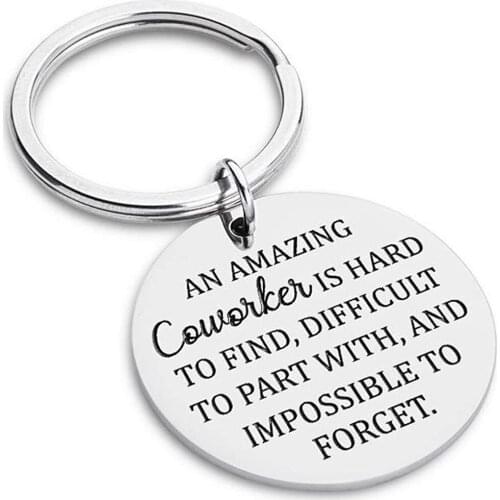 Coworker Leaving Gift Appreciation Keychain for Colleague Thank You Gift Going Away Gift Retirement Good Bye Boss